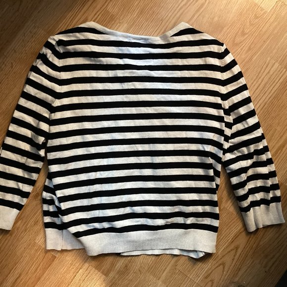 Striped Button-Up Sweater - Picture 7 of 12